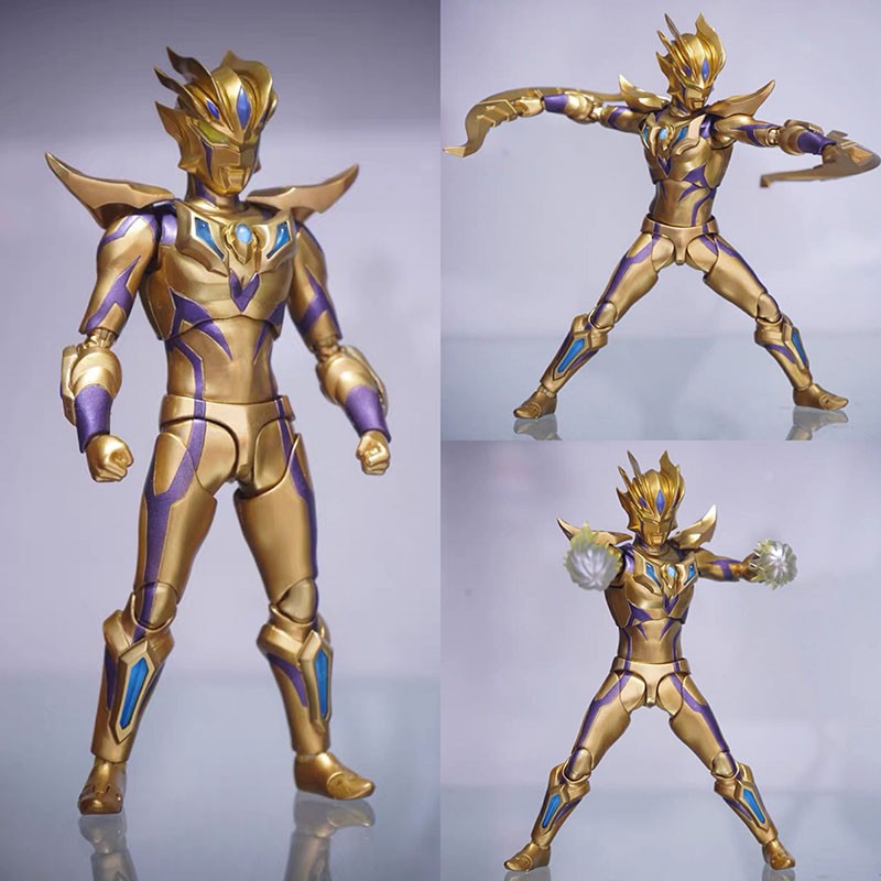 欧布奥特曼手办shf磁控发光终极闪耀赛罗人偶21关节可动act泽塔天爪