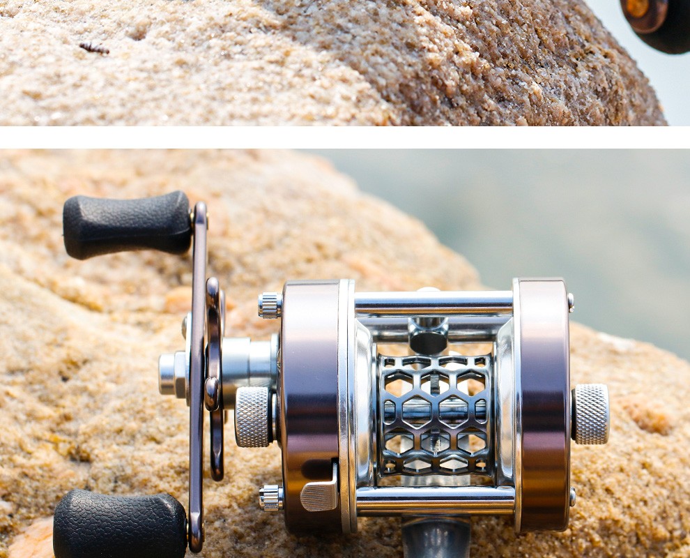 21新款明洋微物鼓轮w300l同步线轨远投马口路亚轮溪流威和金色左手微