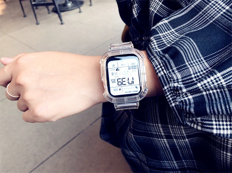 黑科技太空人表盘手表男女学生多功能hw22华强北智能s6电子表光迈潮流