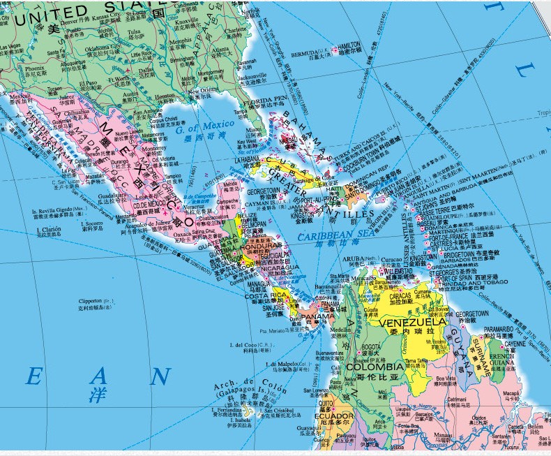 竖版 世界政区图 地图挂图 1.15*1. 35米 双面覆膜防水