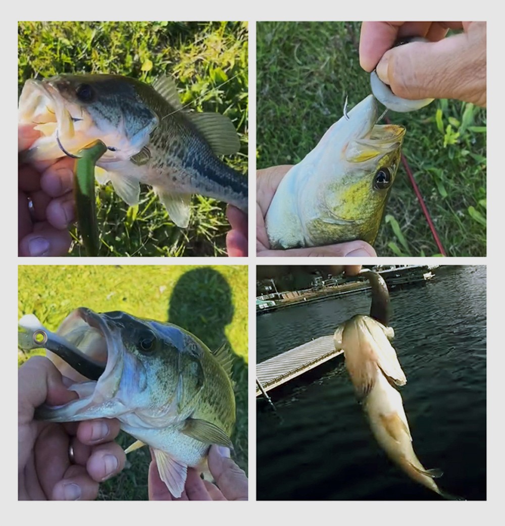 威和仿生泥鳅软饵线组路亚假饵软虫穿孔软鱼跳底淡水饵 a款大号单色