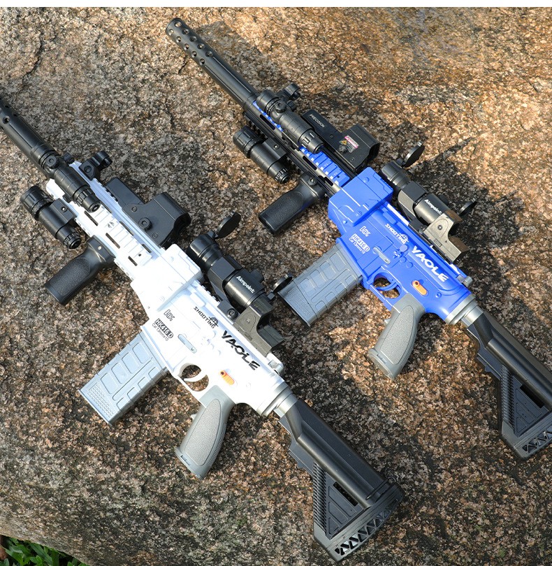 姚乐电动连发软弹枪满配m416枪玩具仿吃鸡装备全套儿童玩具枪男孩子