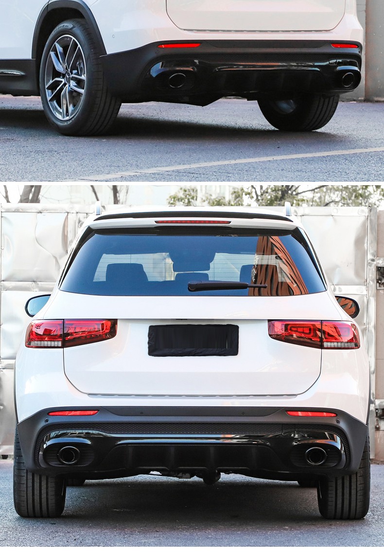 奔驰glb200glb180glb35改装amg后唇尾喉尾唇四出排气尾翼gt中网glb小