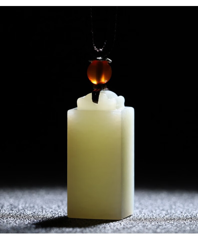 玉等我和田玉方形小印章吊坠男女玉石长方形章挂件玉坠1号约321414mm