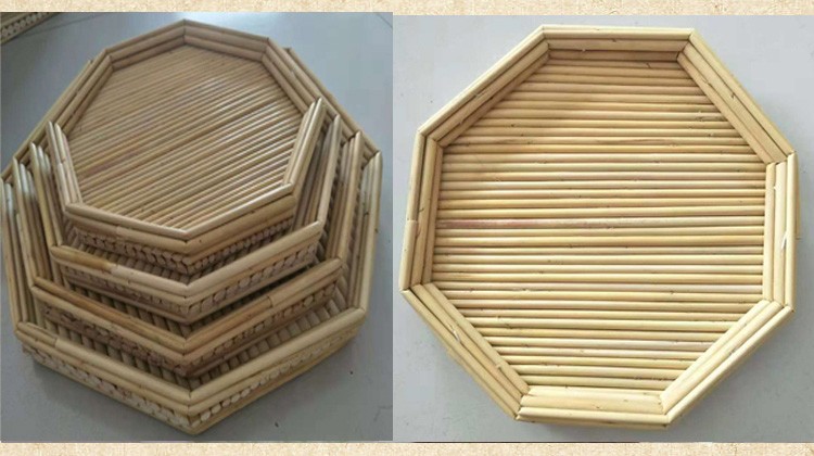 优凡优品 高粱杆饺子帘家用盖帘手工面食帘饺子托盘定做锅盖圆形盖垫