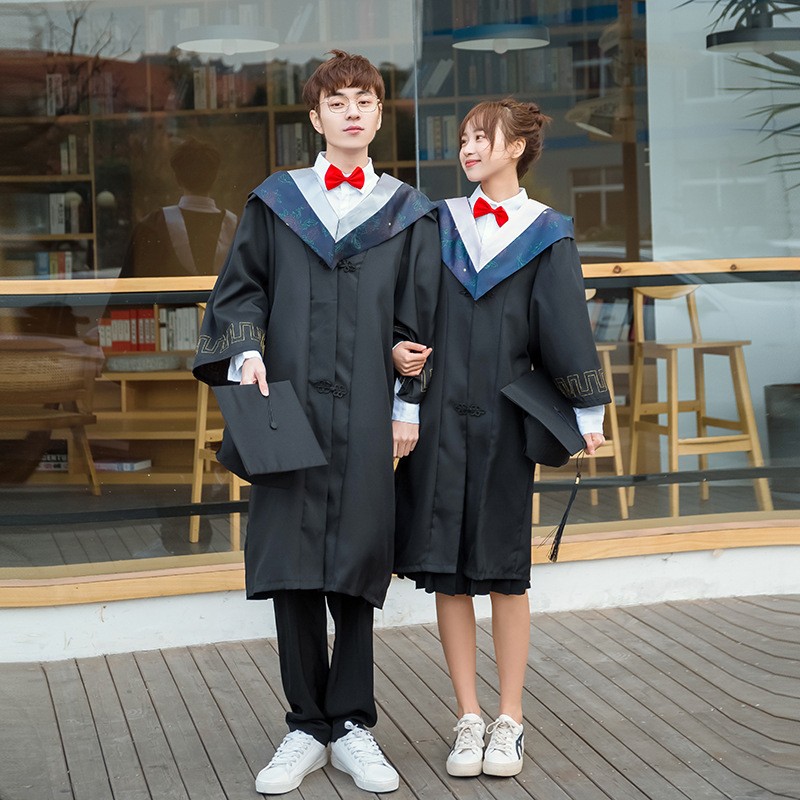 坤洛学士服硕士服毕业礼服大学生男女学院风工科本科文科硕士博士导师