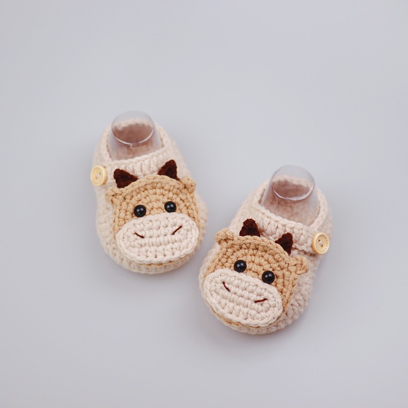 畅印钩鞋子毛线新手编织婴儿鞋材料包diy宝宝鞋手编钩针手工学步鞋彩