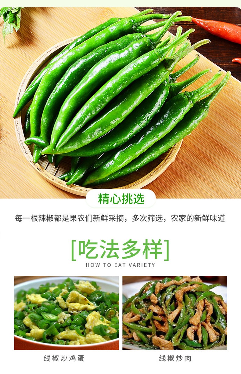 长线椒 新鲜青线椒 2500g【图片 价格 品牌 报价】-京东