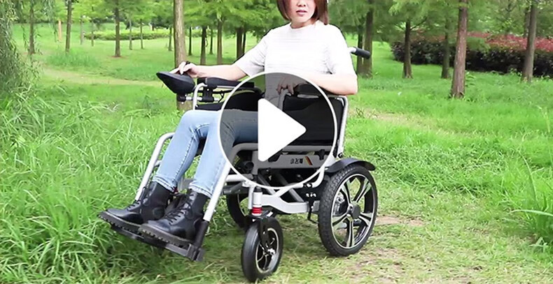 小飞哥老年电动轮椅车老人轻便折叠四轮代步电动车残疾人瘫痪偏瘫康复