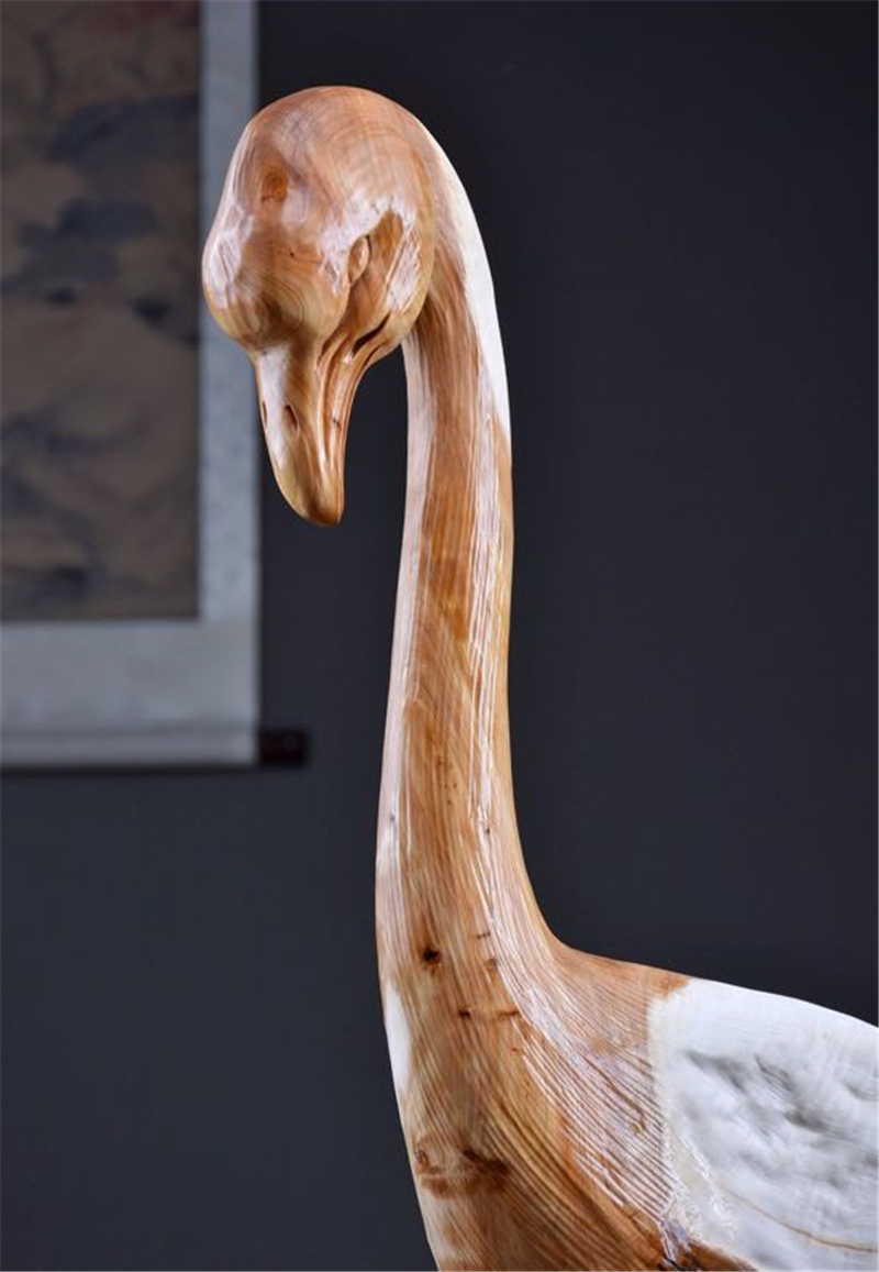 《天鹅》太行崖柏根雕家居工艺装饰品摆件天然随形原木雕刻gj432554