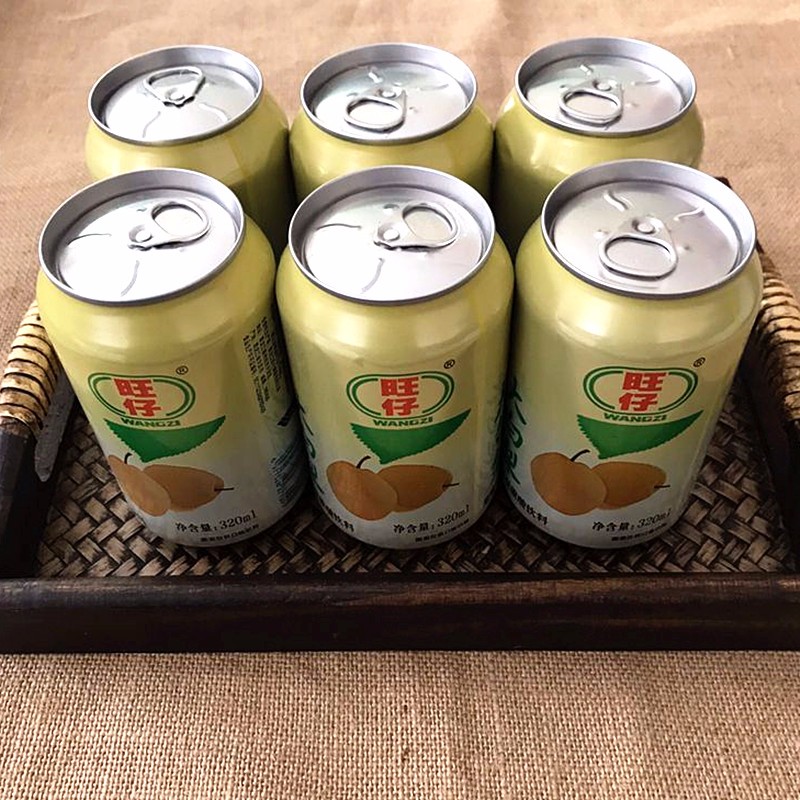 旺旺旺仔大白梨碳酸饮料怀旧休闲汽水网红老汽水听装大白梨320ml罐12