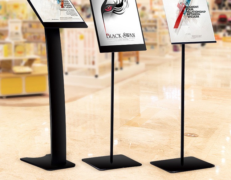 fgacct商场a3落地pop海报架子亚克力水牌kt板展示架广告导向指示牌