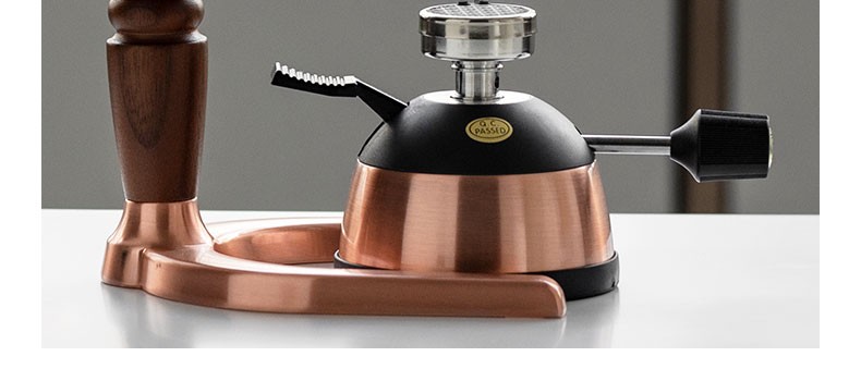 ilbecaffe迷你瓦斯炉虹吸壶配件摩卡壶咖啡炉便捷式户外登山炉金色