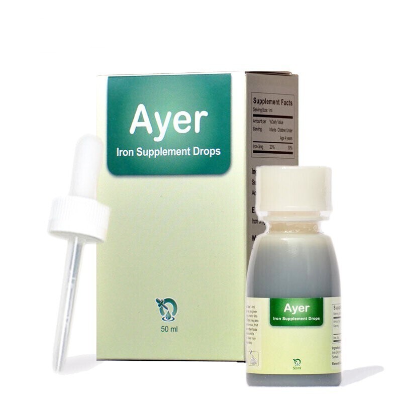 【顺丰速递】ayer 艾儿 钙铁锌vd营养补充液饮料艾尔钙甘氨酸亚铁铁锌