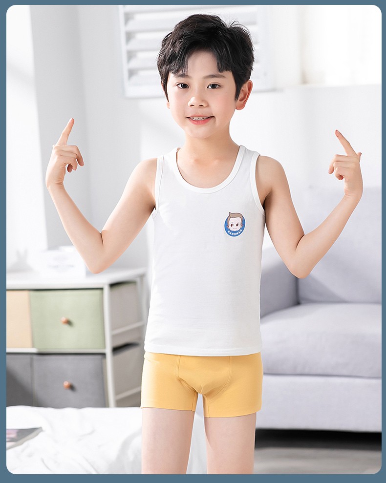 恒源祥青少年男士内裤男孩纯色棉质发育期大童短裤初高中学生夏季平角