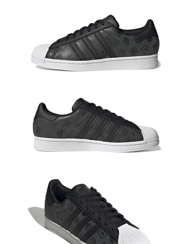 adidas阿迪达斯三叶草男鞋superstar黑白经典贝壳头休闲板鞋夏季低帮