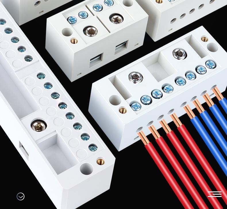 二进八出分线盒 计量箱端子排接线器 家用电表箱明装零火电线分线器