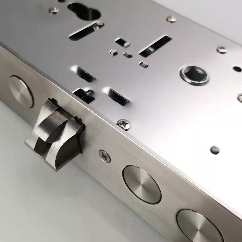 不锈钢九头霸王大锁体智能锁锁体盼盼门异形锁体不带天地钩双活双快