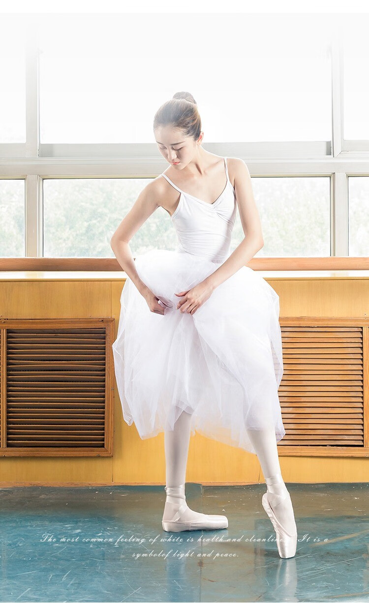 小茉莉舞蹈服女夏吊带形体服老师专用芭蕾舞练功服艺考基训服紫色不含