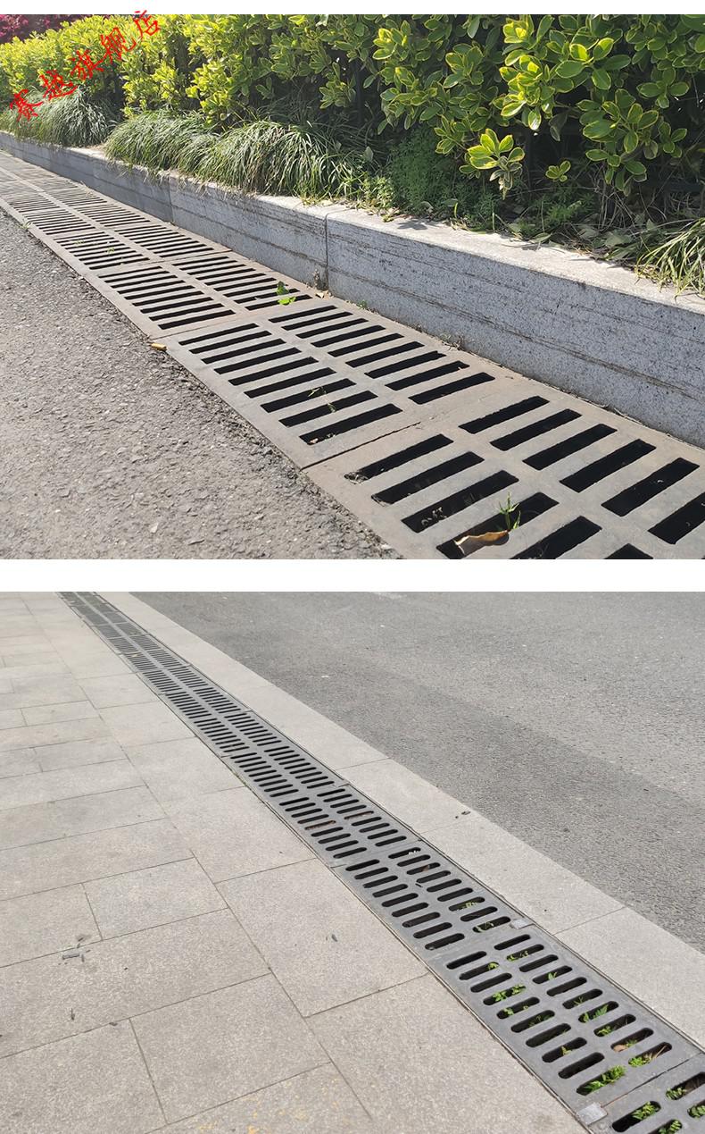 球墨铸铁盖板方形地沟盖板铸铁下水道井盖排水沟格栅盖板雨水篦子