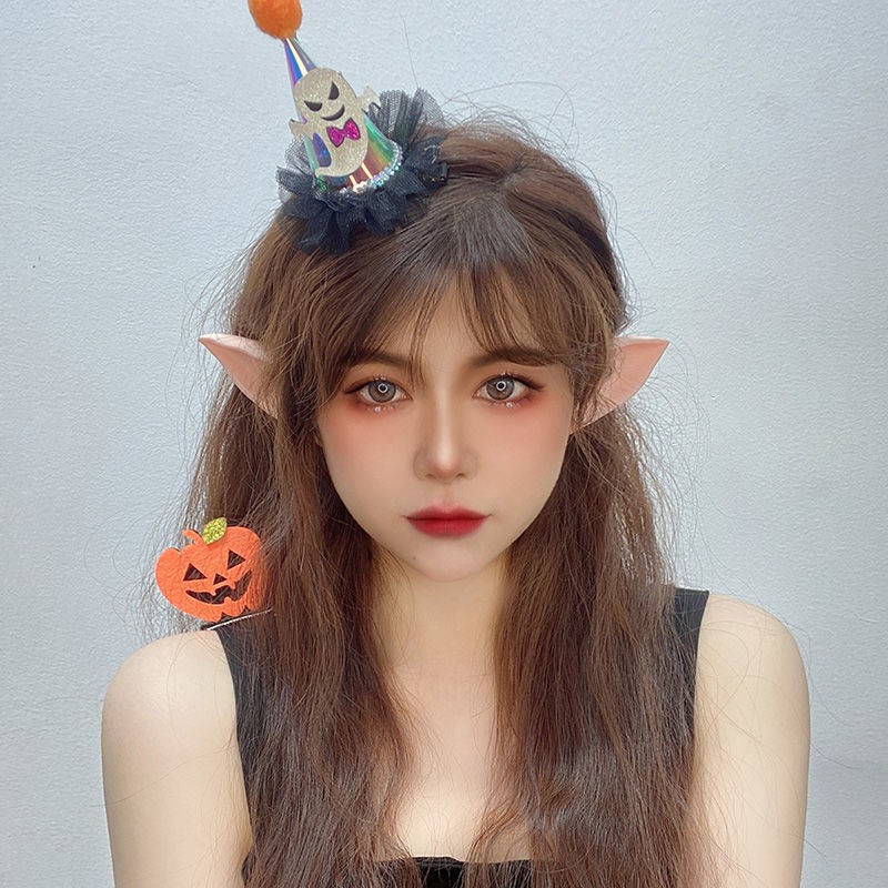 可爱精灵耳朵万圣节cos装饰照相装扮万圣节cosplay道具妖精假耳朵长耳