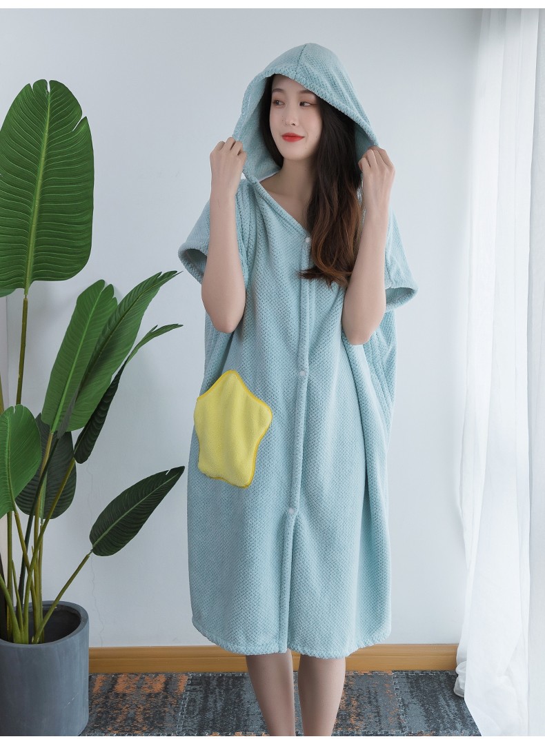 速干可穿裹洗澡巾浴袍巾长款毛巾浴衣乳白单条浴裙120130cm尺寸9580cm