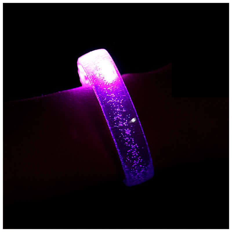 夜跑蹦迪荧光手环定制logo夜光手环发光手镯手腕带闪光棒应援物红色