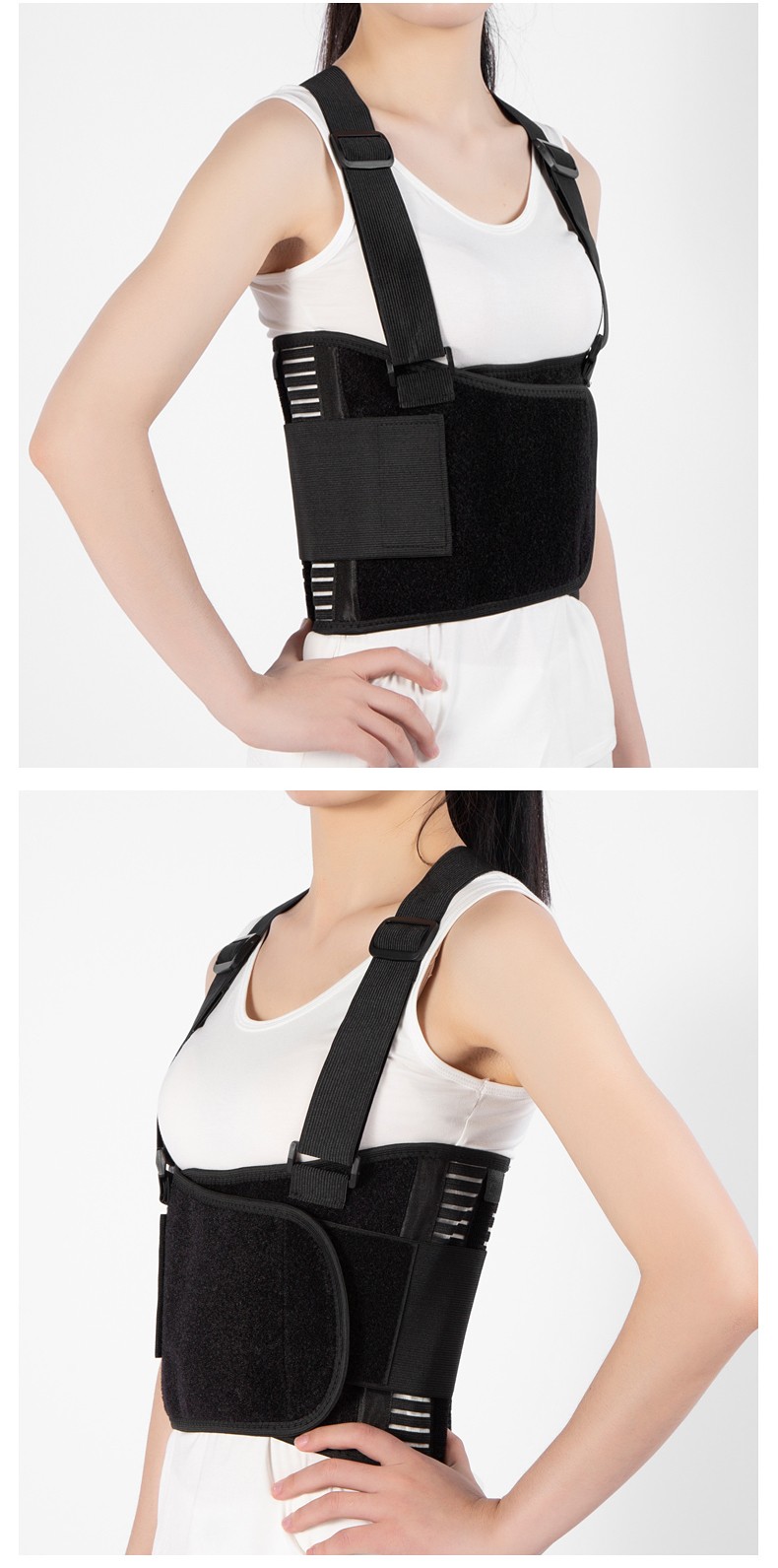 医用肋骨骨折固定带男女胸椎肋骨损伤开胸部心脏手术后康复护胸带绷带