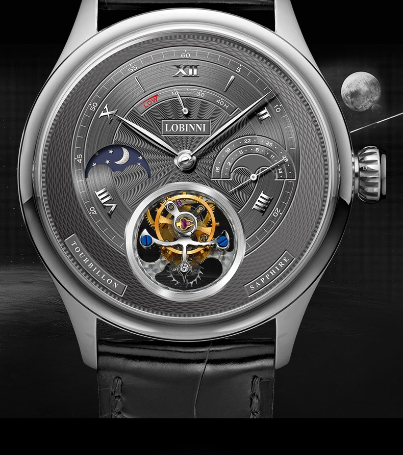 真皮带男士手表商务男款腕式名表h8885 【陀飞轮】玫瑰金白面棕皮带