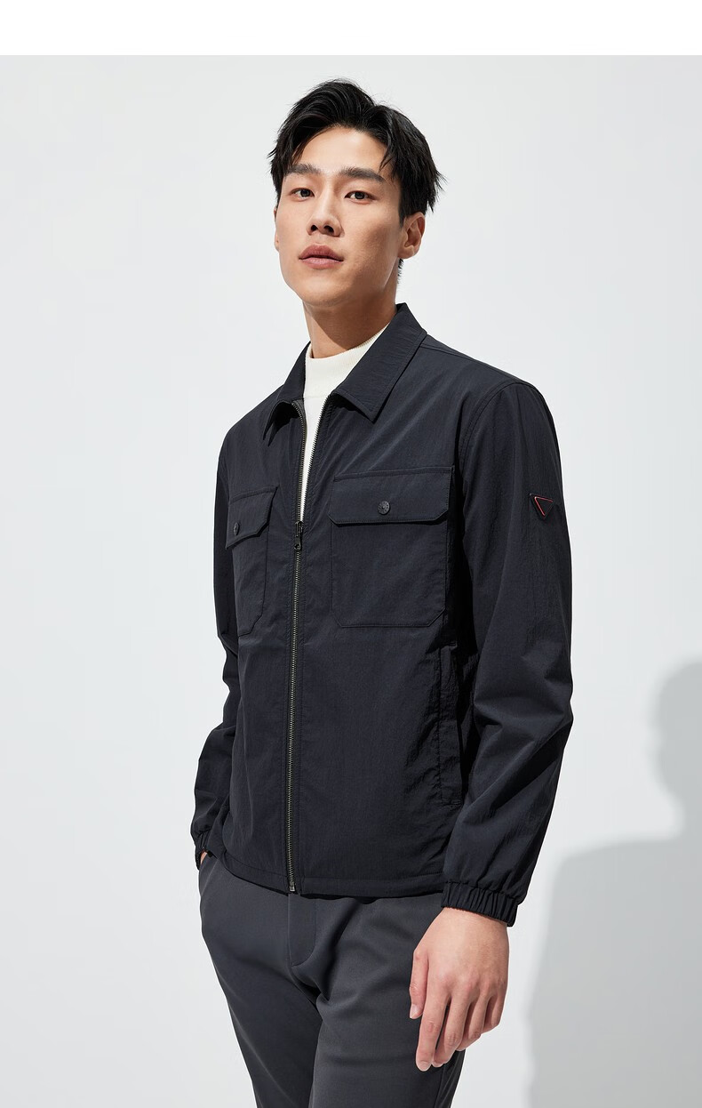 七匹狼黄宗泽同款超跑联名夹克男外套立领双面穿男装衣服运动服306