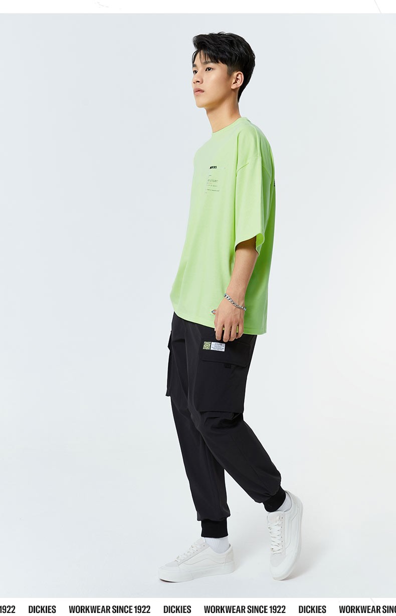 【商场同款】dickies短袖t恤 男22秋冬上衣短袖t恤011042 黑色 s