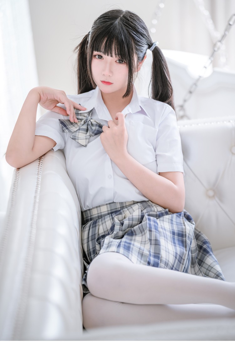 情趣jk制服情趣装套装全套短裙温柔格裙百褶裙女装a字半身裙套装 凌格