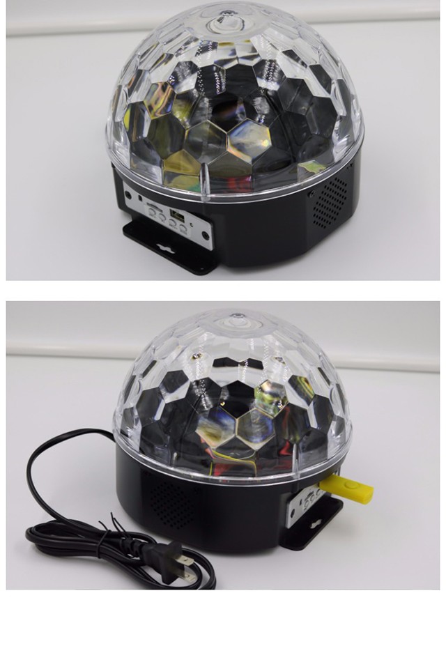 蓝牙音箱带七彩灯音响旋转家用ktv闪光灯变色蹦迪灯宿舍舞台灯魔球灯