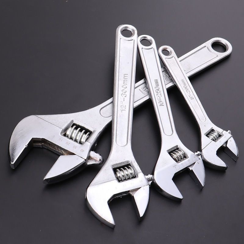 高碳钢活动扳手大开口多功能万能板子五金工具活络扳soumiety10寸多