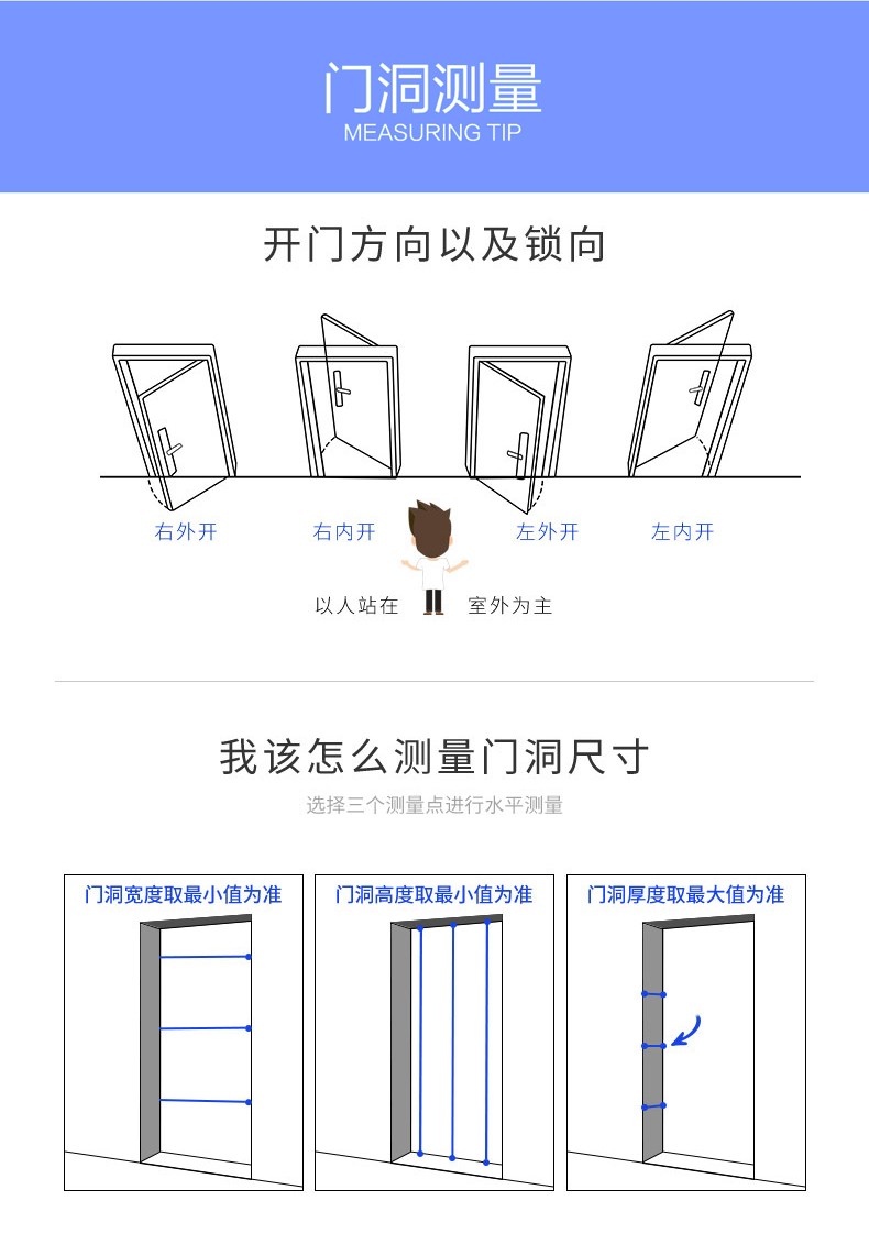 顾好 防盗门c级锁芯安全门甲级门入户门进户门子母门搭配指纹锁可定制