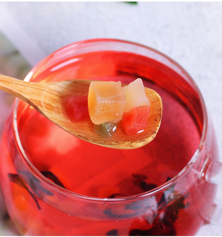 水果茶果粒茶果干片果茶茶包水果花果茶网红洛神花果茶罐装650g果茶