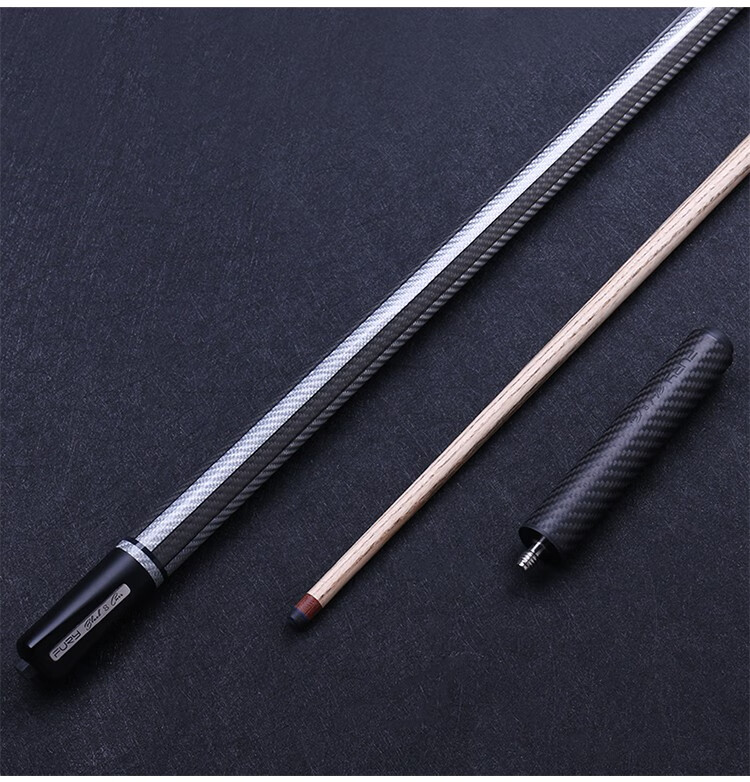 fury威利ax台球杆中头杆11mm中式黑八球杆美式九球桌球杆ax05蓝色配杆