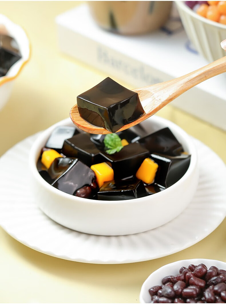 劣狐狐 烧仙草粉龟苓膏黑凉粉白凉粉烧仙草食用鲜草果冻家用儿童自制