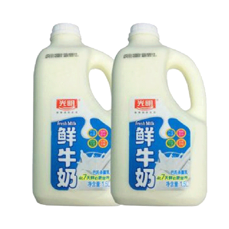 5l/桶装 江浙沪包 光明鲜牛奶1.5l*2桶