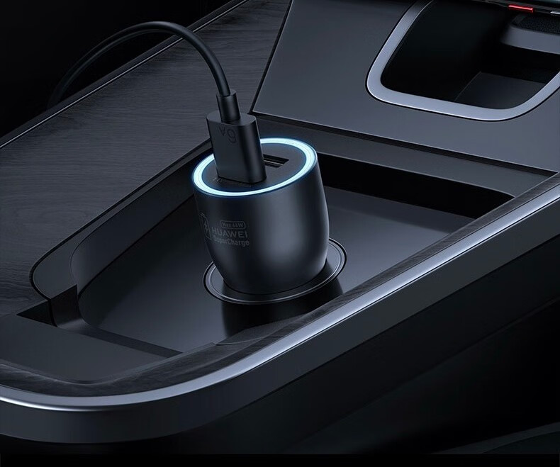 华为超级快充车载充电器66w车充点烟器mate40pro保时捷rs汽车225w闪充