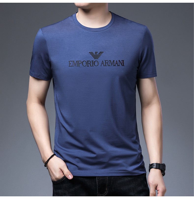 tarmanigiredearn短袖t恤男夏季新款男士圆领短袖t恤衫时尚休闲男装