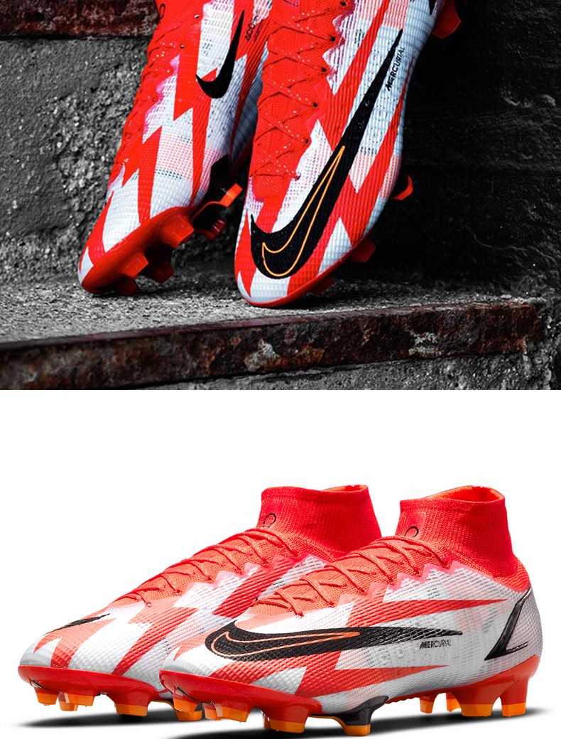 nike耐克足球鞋刺客14c罗配色cr7fg超顶长钉真草高帮足球鞋男比赛db