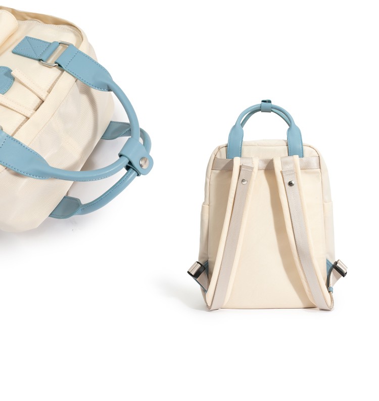 不莱玫双肩包女jk原创小众旅行背包轻便大容量书包高中大学生时尚绿色