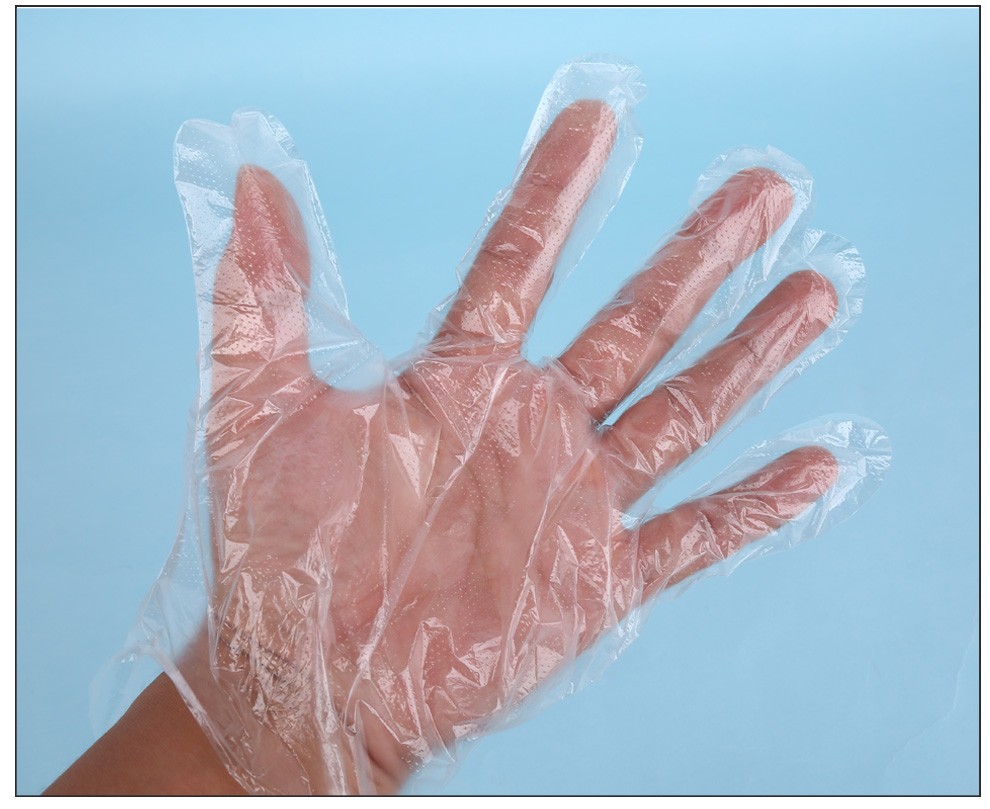 丞鑫天地辉煌tuihuang一次性薄膜手套pe手套塑料手套100只袋1000只盒2