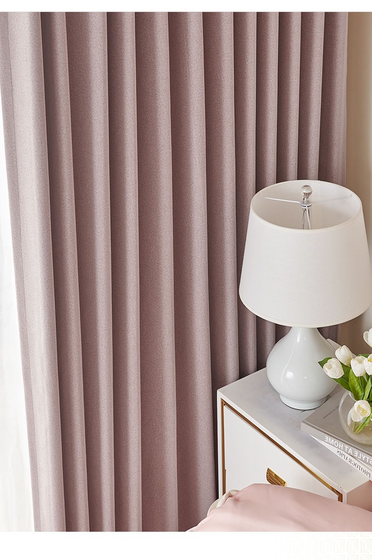 罗莱窗帘2022年新款北欧轻奢高精密成品遮光防晒卧室阳台飘窗挂钩式