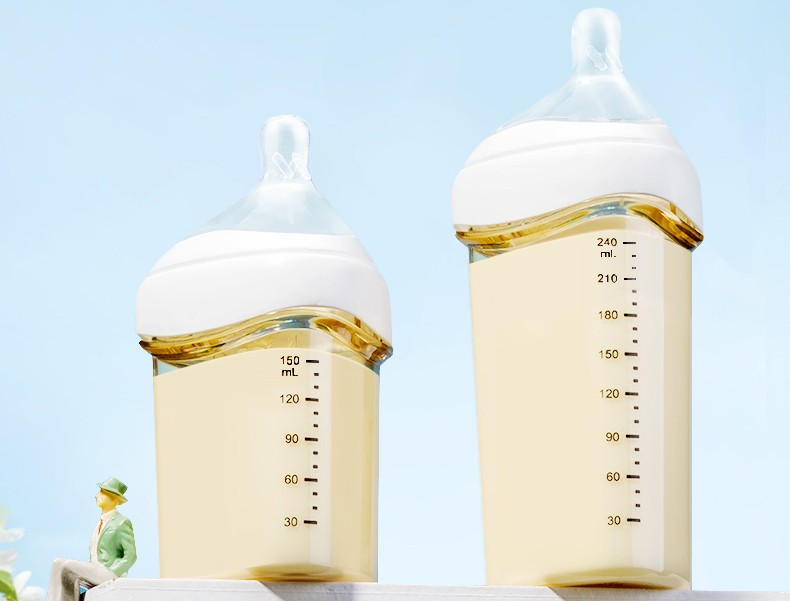 英氏 新生婴儿PPSU奶瓶初生小宝宝防胀气奶瓶耐摔0-3-6个月 210ML【胖小象硅胶奶瓶】