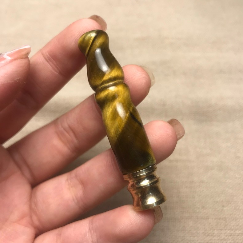 丹麦vanlem虎眼石烟嘴男士中支细支两用粗细烟高档循环型过滤器嘴送