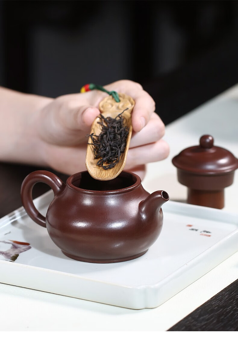 圣物志小容量宜兴紫砂壶纯手工紫砂茶壶功夫茶具单壶 原矿紫茄泥一人