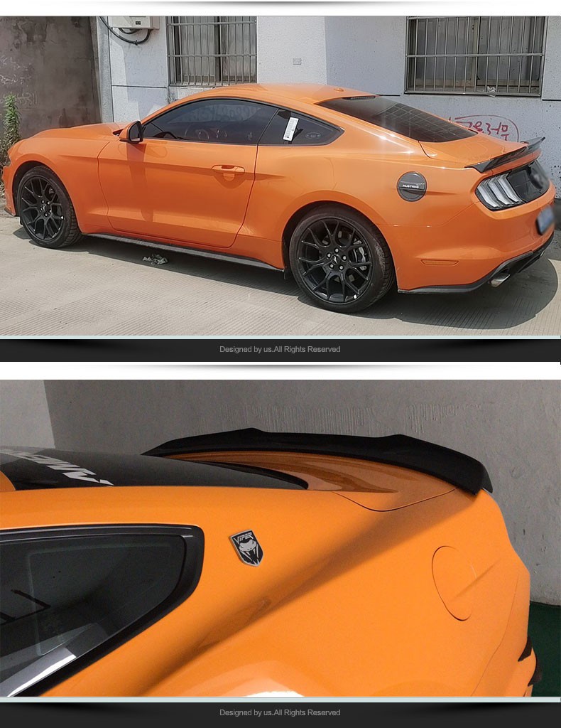 适用于15-21款福特野马尾翼 mustang改装尾翼定风无损改装扰流板 原车