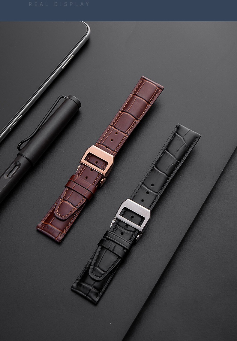 适用万国表带iwc葡计葡萄牙计时七日链柏涛菲诺飞行员小王子万国真皮